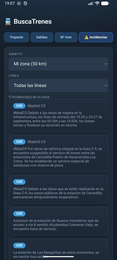 Incidencias en tiempo real
